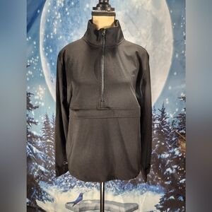 MEMBERS MARK Dark Black Travel Pullover With Pockets SIZE L-XL NWT